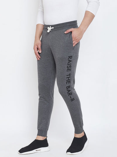 Charcoal Printed Men's Trackpant