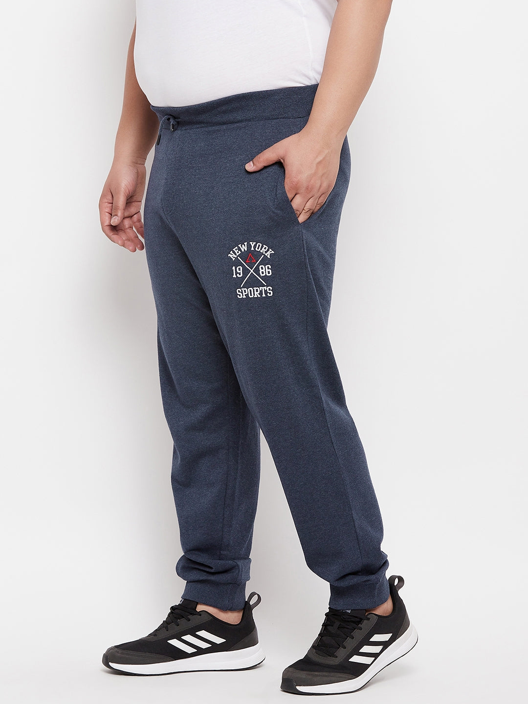 Austivo Printed Men Navy Track Pants