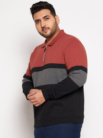 Austivo Men's Colour Block Sweatshirt