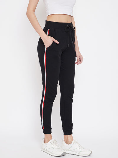 Austin Wood Women's Embroidered Slim Fit Track Pant