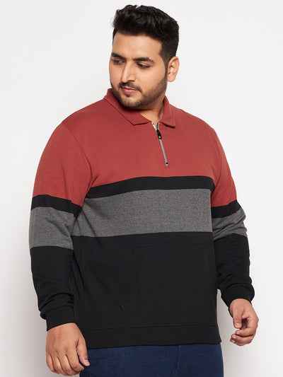 Austivo Men's Colour Block Sweatshirt