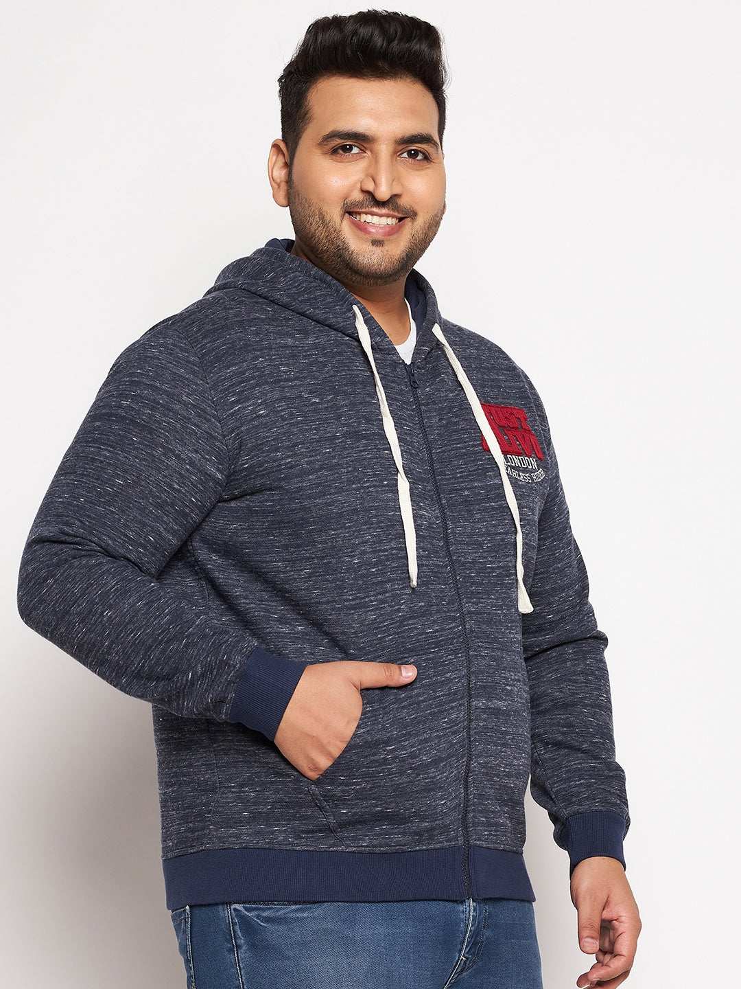 Austivo Men's Colour Block Hooded Sweatshirt