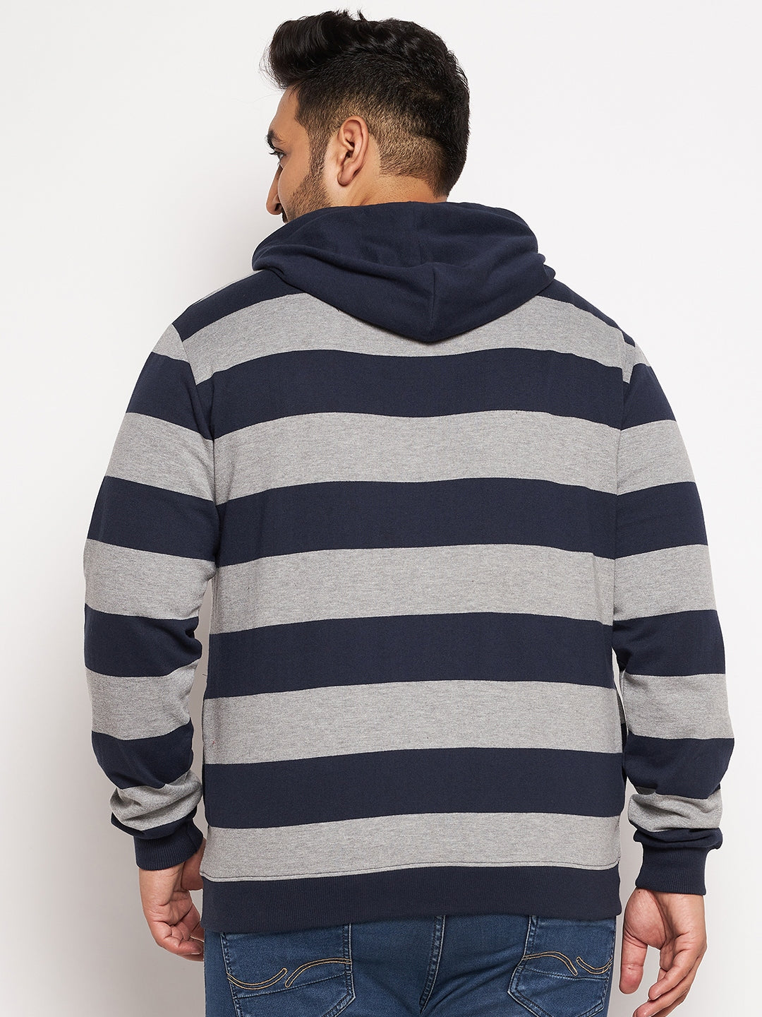 Austivo Men's Colour Block Hooded Sweatshirt