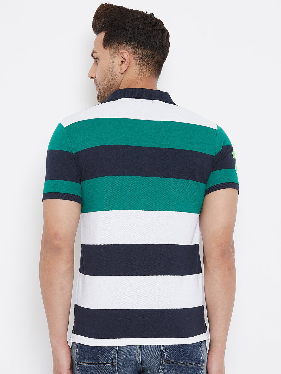 Austin Wood Men's Half Sleeves Polo Neck T-shirt