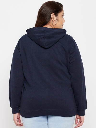 Austivo Women Solid Hooded Sweatshirt