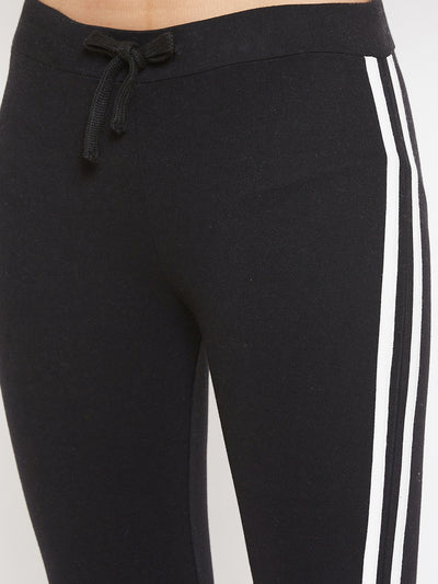 Austin Wood Women'sPink Full Sleeves Colorblocked Round Neck Tracksuit