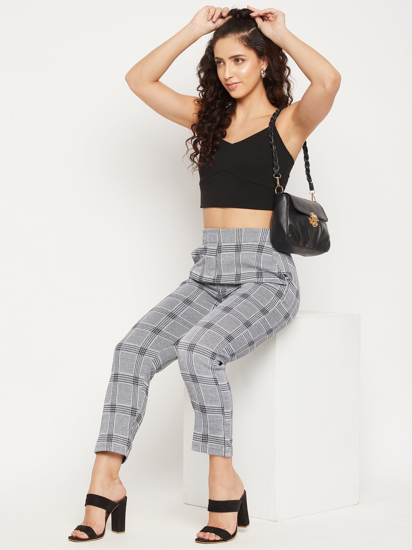 Austin Wood Women's Checked Trousers